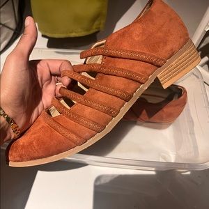 Taupe flats